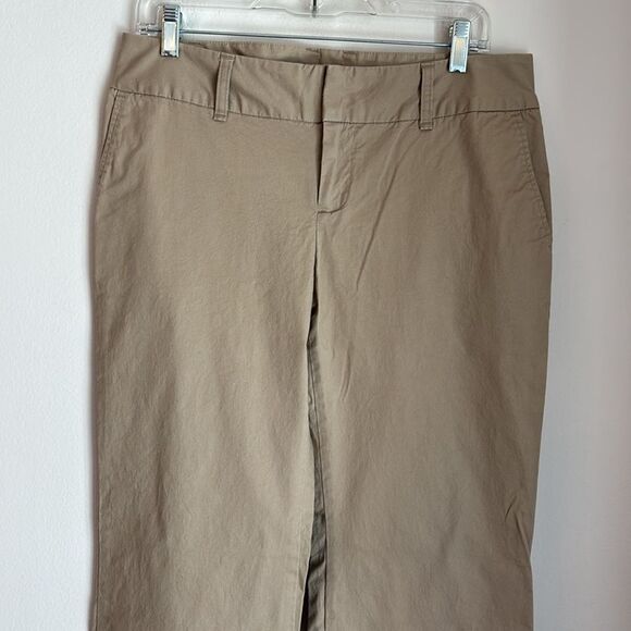 GAP Women’s wide leg chino classic Khaki stretch size 8 EUC work casual vintage - Picture 2 of 10